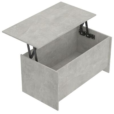 vidaXL Salongbord betonggrå 102x55,5x52,5 cm konstruert tre