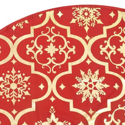 vidaXL Luksus juletreskjørt med sokk rød 122 cm stoff