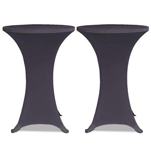 vidaXL Elastisk Bordduk 2 stk 60 cm Antrasitt