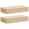 vidaXL Lagringsboks 2 stk. Ikke-vevd stoff 90 x 48 x 15 cm 64,8 L Krem