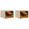 vidaXL Vegghengt nattbord BONN 2 stk. Sonoma eik 36 x 33 x 25 cm
