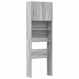 vidaXL Vaskemaskinskap gr&aring; sonoma 64x24x190 cm konstruert tre
