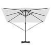 vidaXL Roma parasol Beige 286 x 285 x 265 cm Polyester og aluminium