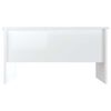 vidaXL Salongbord h&oslash;yglans hvit 80x50x42,5 cm konstruert tre