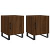 vidaXL Nattbord 2 stk brun eik 40x40x50 cm konstruert tre