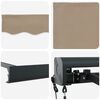vidaXL Markise Beige 400 &times; 300 cm Polyester og aluminium