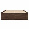 vidaXL Sengeramme uten madrass brun eik 120x200 cm konstruert tre