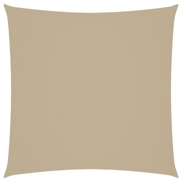 vidaXL Solseil oxfordstoff firkantet 6x6 m beige