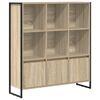 vidaXL Bokskap 99,5 x 30 x 108 cm Konstruert tre Sonoma