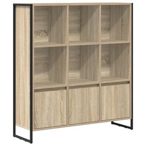 vidaXL Bokskap 99,5 x 30 x 108 cm Konstruert tre Sonoma
