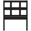 vidaXL Sengegavl svart 80,5x4x100 cm heltre furu