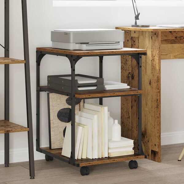 vidaXL Skiverstativ Gamle tre 43 x 48 x 64 cm Konstruert tre