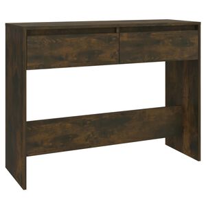 vidaXL Konsollbord r&oslash;kt eik 100x35x76,5 cm konstruert tre