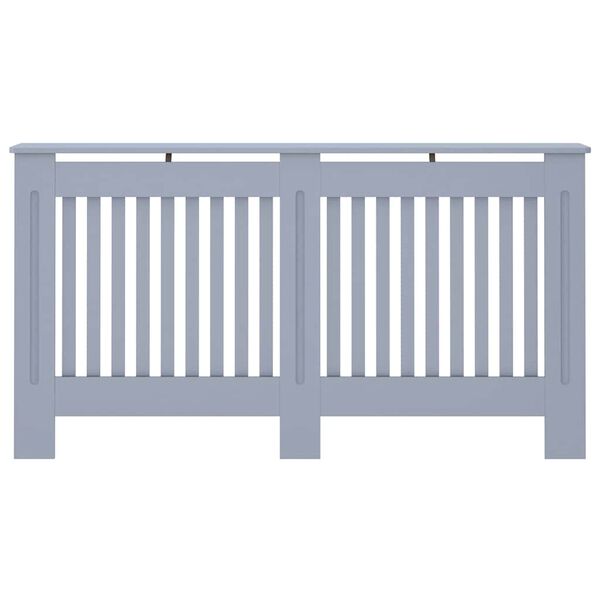 vidaXL Radiatordeksel antrasitt 152x19x81,5 cm MDF