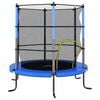 vidaXL Trampoline med sikkerhetsnett 140x160 cm bl&aring;