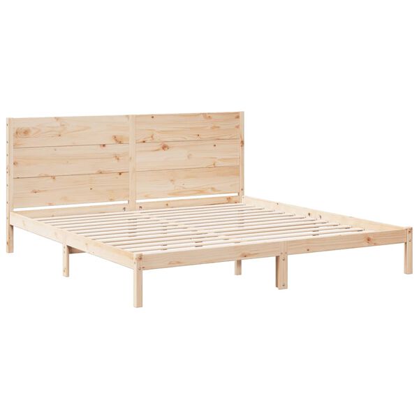 vidaXL Ekstra lang sengeramme uten madrass 180x210 cm heltre