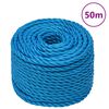 vidaXL Arbeidstau bl&aring; 24 mm 50 m polypropylen