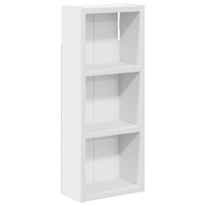 vidaXL Baderom veggskap Hvit 20 x 10 x 50 cm Konstruert tre