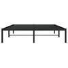 vidaXL Sengeramme i metall svart 140x200 cm