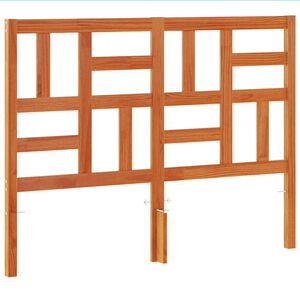 vidaXL Hodegavl voksbrun 135 cm heltre furu