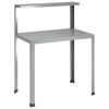 vidaXL Plantebord 60 x 50 x 104 cm Galvanisert st&aring;l S&oslash;lv