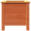 vidaXL Hageblomsterpotte Vokset Brun 40 x 40 x 39 cm Massiv furu