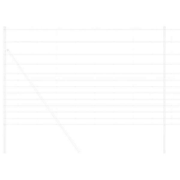 vidaXL Jordegjerde s&oslash;lv 50 x 1,5 m Galvanisert st&aring;l