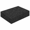 vidaXL Gummigranulat uteplasspad Svart 6 x 9 x 2 cm Gummi