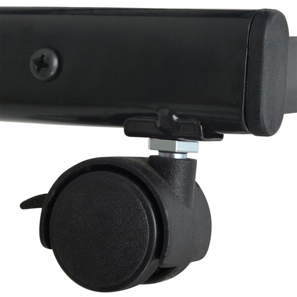 vidaXL Magasinhylle 47,5x43x133 cm svart A4