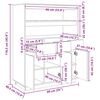 vidaXL Highboard 89x40x116,5 cm heltre furu