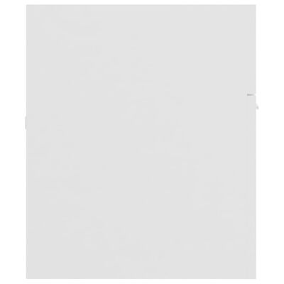 vidaXL Baderomsmøbelsett hvit sponplate