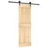 vidaXL Skyved&oslash;r 70 x 210 cm Massiv Furu Tre (Ubehandlet)