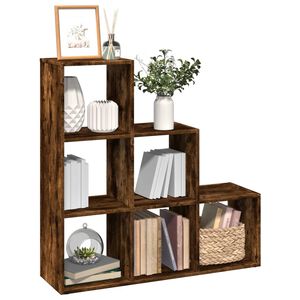 vidaXL Romdeler bokhylle&nbsp;3 etasjer&nbsp;svart 99x29x99 cm konstruert tre