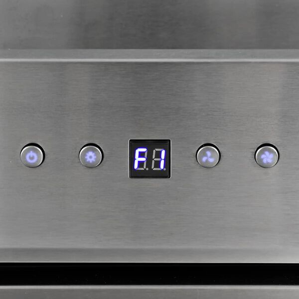 vidaXL Vegghengt kj&oslash;kkenvifte 60 cm rustfritt st&aring;l og herdet glass