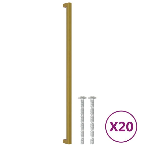 vidaXL Skaph&aring;ndtak 20 stk gulv 480 mm rustfritt st&aring;l