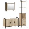 vidaXL Baderomsskapsett 3 stk. Sonoma eik 40 x 36 x 200,5 cm