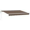vidaXL Uttrekkbar markise Gr&aring;brun 300 x 250 cm Stoff og Aluminium