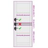 vidaXL Innvendig D&oslash;r ORKDAL Hvit grunning 78 x 232 cm