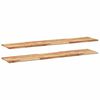 vidaXL Flytende hyller 2 stk 140x30x2 cm oljebehandlet heltre akasie
