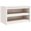 vidaXL Utekj&oslash;kkenskap MEPPEL hvit 106x55x64 cm heltre furu