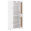 vidaXL Highboard hvit 69,5x34x180 cm konstruert tre