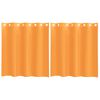 vidaXL Voilegardiner med grommets 2 stk oransje 140x140 cm