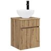 vidaXL Vegghengt servantkommode Artisan eik 39 x 41 x 64,5 cm