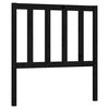 vidaXL Sengegavl svart 96x4x100 cm heltre furu