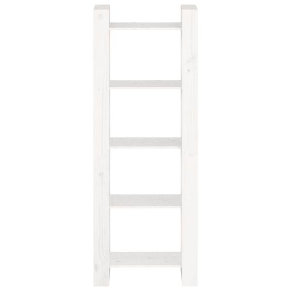 vidaXL Bokhylle/romdeler hvit 60x35x160 cm heltre
