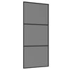 vidaXL Skyved&oslash;r 90 x 205 cm Herdet Glass og Aluminium