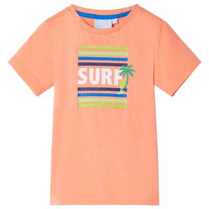 T-skjorte for barn neonoransje 128