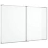 vidaXL Magnetisk tavle sammenleggbar 120x100x1,7 cm aluminium