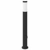 vidaXL Pullertlampe med stikkontakt 80 cm rustfritt st&aring;l IP44
