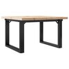 vidaXL Salongbord O-ramme 60x60x40,5 cm heltre furu og st&aring;l